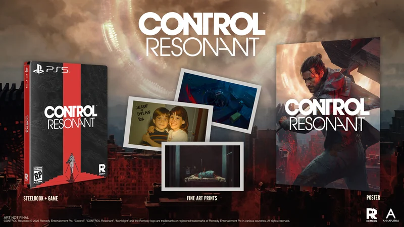 CONTROL Resonant SteelBook版のケースとアートプリントとポスター