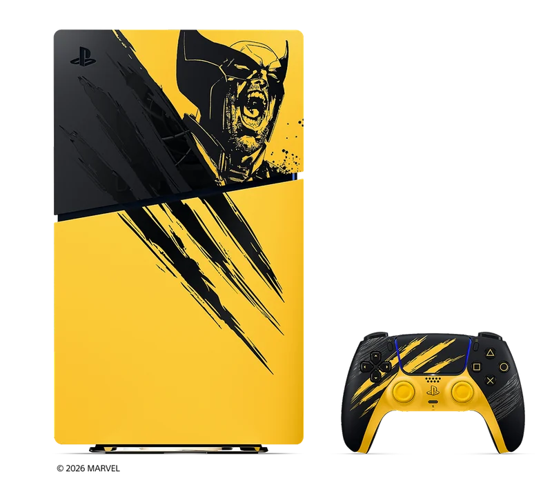 『Marvel’s Wolverine』バトルイエローの限定PS5本体とDualSense