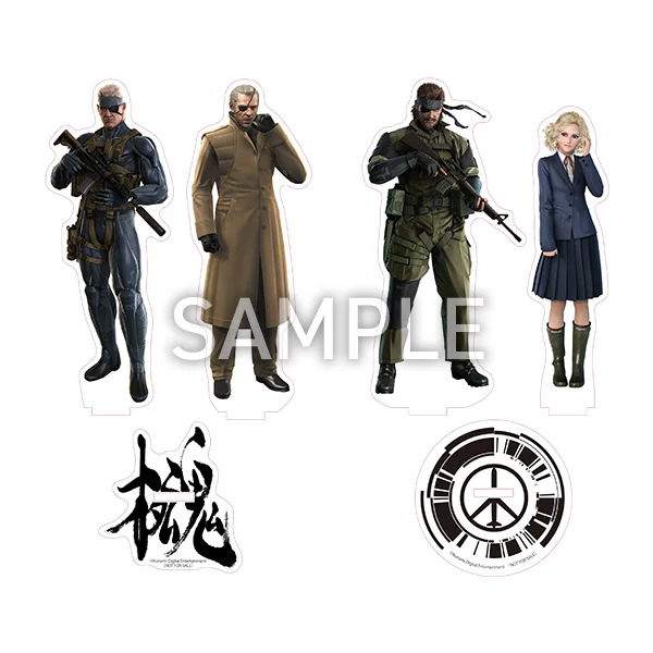 MGS4とPEACE WALKERのキャラクターを使ったアニメイト特典アクリルスタンド4個セット