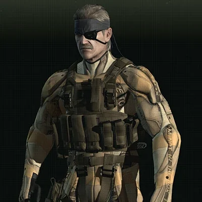 MGS4早期購入特典の段ボールカムフラージュを装備したスネーク