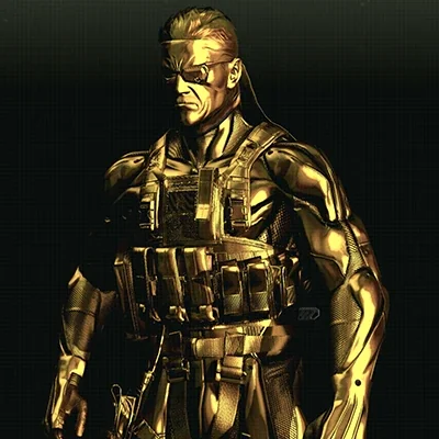 MGS4のVol.1セーブデータ特典「ゴールドカムフラージュ」