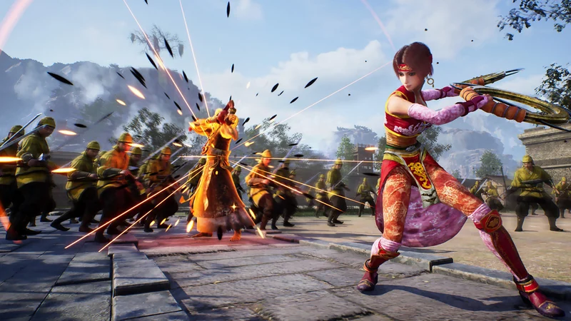 『真・三國無双2 with 猛将伝 Remastered』孫尚香の戦闘画面