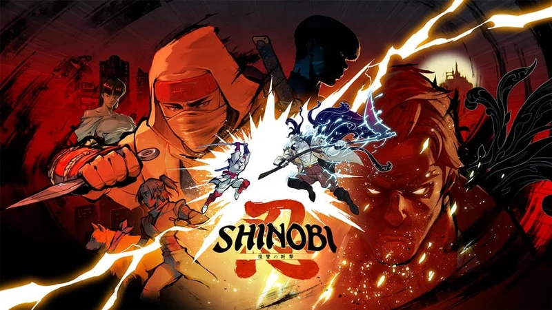 SHINOBI 復讐の斬撃 Nintendo Switch 2版のキービジュアル